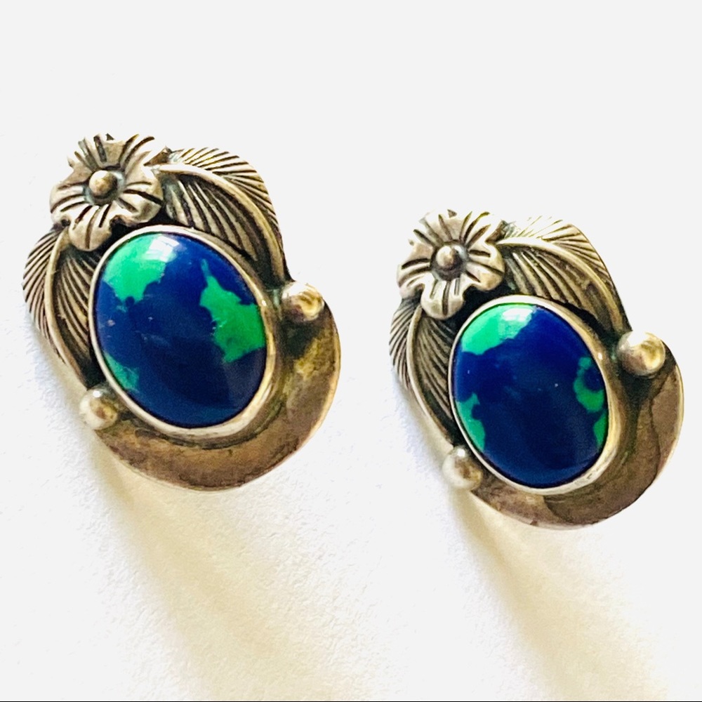 Navajo Native Lorenzo Secatero Azurite Malachite